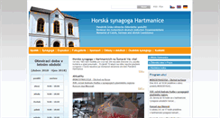 Desktop Screenshot of hartmanice.cz